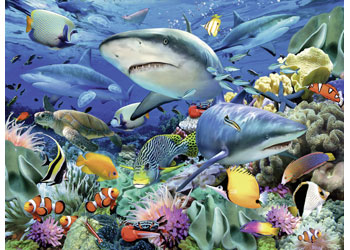 Rburg - Reef of the Sharks Puzzle 100pc