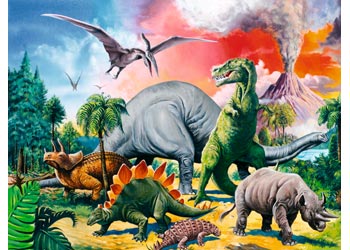Rburg - Among the Dinosaurs Puzzle 100pc