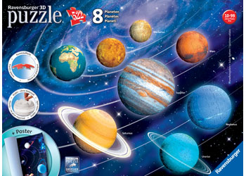 Rburg - Solar System 8 Planets 3D Puzzle 522pc