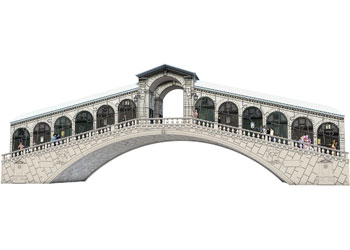 Rburg - Venice's Rialto Bridge 3D Puzzle 216pc
