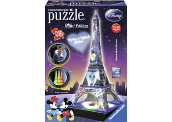 Ravensburger Mickey Minnie Eiffel Tower 3D Build 216 pieces