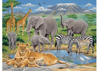 Ravensburger - Animals in Africa Puzzle 200pc