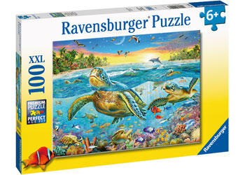 Rburg - Swim with Sea Turtles Puzzle 100pc