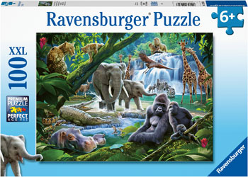 Rburg - Jungle Animals Puzzle 100pc