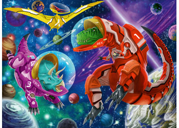 Rburg - Space Dinosaurs Puzzle 200pc