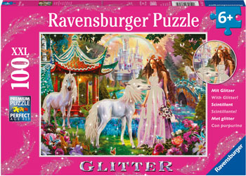 Ravensburger - Princess with Unicorn Puzzle 100pc