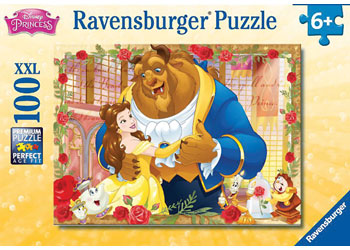Rburg - Disney Belle & Beast Puzzle Glitter 100pc
