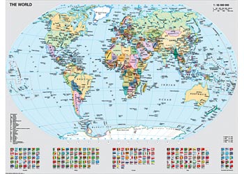 Rburg - Political World Map Puzzle 1000pc