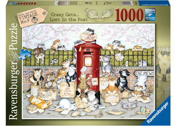 Rburg - Crazy Cats Lost in the Post 1000pc
