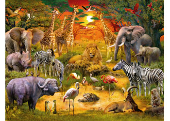Ravensburger - Gathering at the Waterhole2000pc
