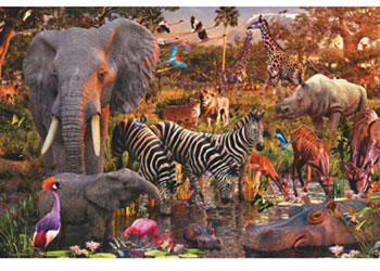 Rburg - African Animal World Puzzle 3000pc