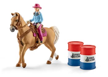Schleich - Barrel Racing with Cowgirl
