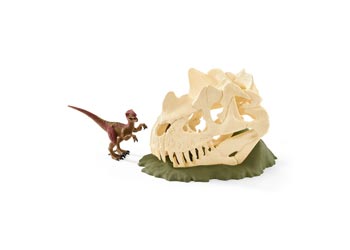 Schleich - Large Skull Trap with Velociraptor