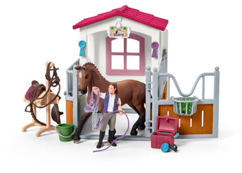 Schleich - Wash area with horse stall 