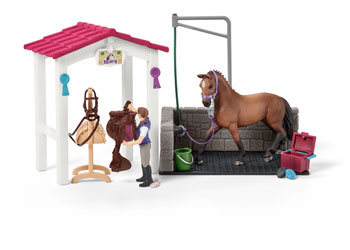 Schleich - Wash area with horse stall 