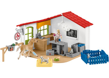 Schleich - Veterinarian practise with pets