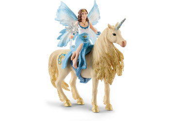 Schleich - Eyela riding on golden unicorn