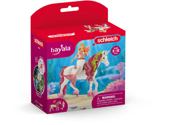 Schleich - Mermaid Feya riding unicorn