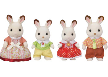Sylvanian Families - Chocolate Rabbit Family                                              