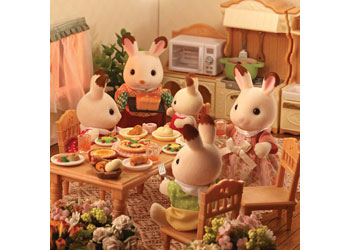 Sylvanian Families - Chocolate Rabbit Family                                              