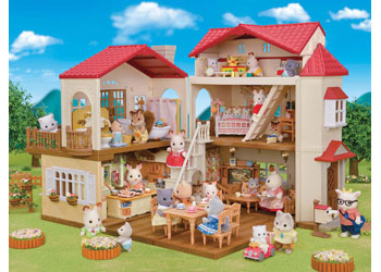 Sylvanian Families - Red Roof Country Home with Attic                                     