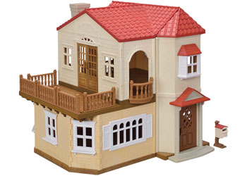 Sylvanian Families - Red Roof Country Home with Attic                                     