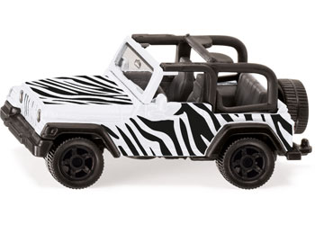 Jeep Wrangler Safari Siku 1546 - Modèle Réduit Métal/Plastique, Échelle, Attelage Remorque, Jouet Enfant 3+