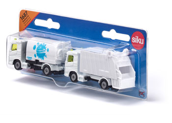 Siku - Municipal Set Road sweeper + garbage truck