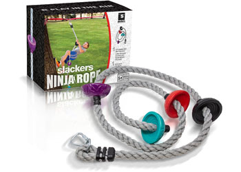 Slackers - Ninja Climbing Rope 8' w/ Foot Holds