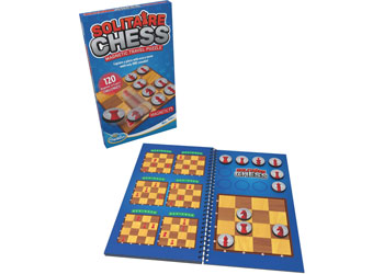 ThinkFun - Solitaire Chess Magnetic Travel Game