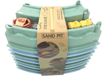 Viking Toys - Reline Sandpit with 2 Boats + 2 Cars