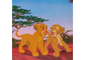 CrystalArt - Simba and Nala, 18x18cm Card 