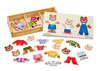 Melissa & Doug – Wooden Bear Family Dress Up – 45pc