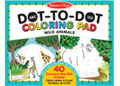 M&D – ABC 123 Dot-to-Dot Colouring Pad – Wild Animals