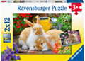 Ravensburger Guinea Pigs & Bunnies Puzzle 2x12 pieces