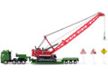Siku - Heavy Haulage Transporter with Excavator and Service Vehicle - 1:87 Scale
